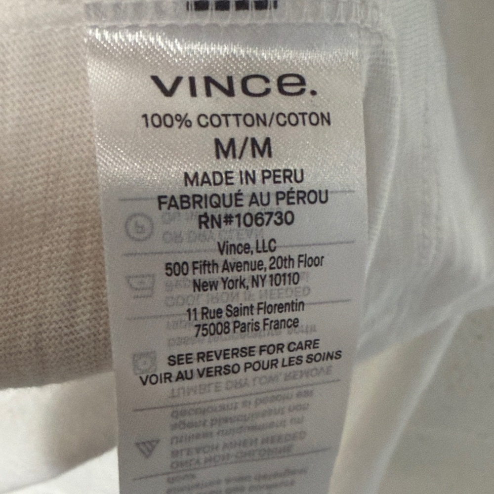 Vince Classic White Long Sleeve Henley - Picture 6 of 6